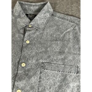 Nat Nast Luxury Originals Extra‎ Large 70% Silk Blend Shirt Short Sleeve Gray